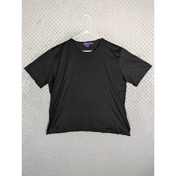 Ralph Lauren Other - Ralph Lauren Purple Label Crewneck T-Shirt Men's XL Short Black Made In Italy